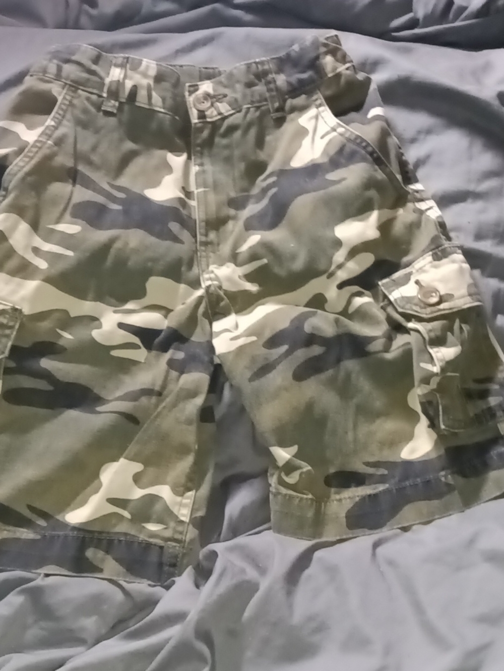 Faded Glory Men's Green Camo Cargo Shorts